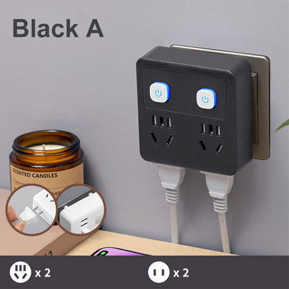 ⚡Buy 1 Get 1 Free⚡2 Pack Multi-Function Socket Converter with Night Light