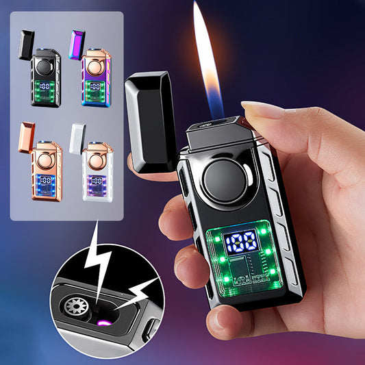 🔥Hot Sale 49% OFF🔥- Multi-Functional Dual Flame Lighter with Colored Lights