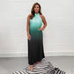 🔥Last Day Special Price £15.99!!💥-💃 Gradient Pleated Halter Neck Dress