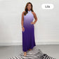 🔥Last Day Special Price £15.99!!💥-💃 Gradient Pleated Halter Neck Dress
