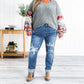 🏆Last Day Promotion 49%OFF -Women's Tummy Control Distressed Cuffed Boyfriend Jeans
