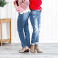 🏆Last Day Promotion 49%OFF -Women's Tummy Control Distressed Cuffed Boyfriend Jeans