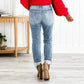 🏆Last Day Promotion 49%OFF -Women's Tummy Control Distressed Cuffed Boyfriend Jeans