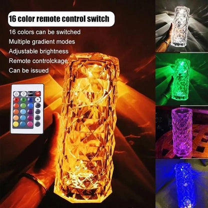 🎅Christmas Gift idea 49%OFF -🎁Touching Control Rose Crystal Lamp🔥Buy 2 Free Shipping