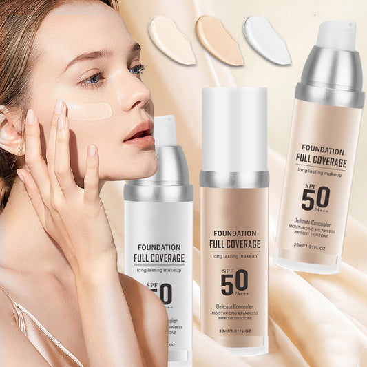 ✨ LAST DAY BUY 1 GET 1 FREE -Each ￡4.99!!✨ Long-Lasting Flawless Coverage Moisturizing Natural Makeup Cream
