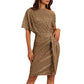 💃70% OFF!!!-Ready for Christmas's Party!!!🎅🎉Women's Sparkly One-Shoulder Ruched Bodycon Party Dress