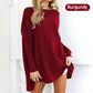 🔥Last Day 50% OFF🏆Women's Solid Color Long Sleeve Round Neck Blouse