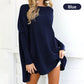 🔥Last Day 50% OFF🏆Women's Solid Color Long Sleeve Round Neck Blouse
