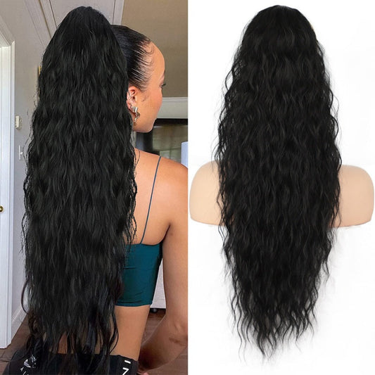 💜2026 NEW IN £12.99!!⚡50K+ SOLD! 💜Curly Wavy Frizzy Hair Extension with Ponytail