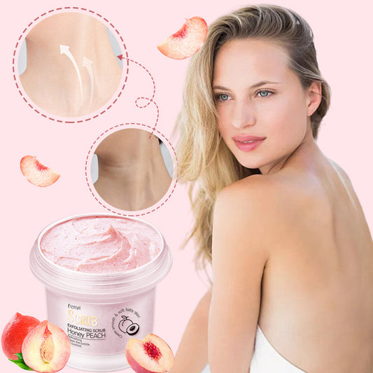 ✨Last Day Buy 2 Get 1 Free✨-🫧Peach Brightening Exfoliating Body Scrub