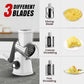 🧑‍🍳Kitchen Artifact - £15.99!!🥳3 in 1 Rotary Cheese Grater Vegetable Slicer