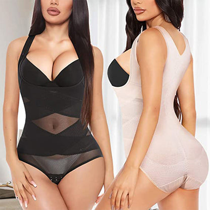 🔥Last Day Special Sales 49% OFF🎁3-in-1 Women's Lightweight Mesh Yoga Bodysuit Shaper