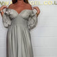 💕Mother's Day Special Sale 50% OFF!💃Women's Satin Ruffle High Waist Maxi Dress