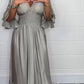 💕Mother's Day Special Sale 50% OFF!💃Women's Satin Ruffle High Waist Maxi Dress