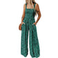 🏖️LAST DAY SALE: ONLY ￡15.99!!🌼Women’s Casual Print Sleeveless Overalls Jumpsuits