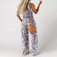 🏖️LAST DAY SALE: ONLY ￡15.99!!🌼Women’s Casual Print Sleeveless Overalls Jumpsuits