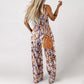 🏖️LAST DAY SALE: ONLY ￡15.99!!🌼Women’s Casual Print Sleeveless Overalls Jumpsuits