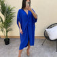 🔥Last Day Promotion 50% OFF💖Short Sleeve Maxi Dress With Knot Detail