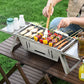 🔥Last Day Special Price £29.99 & Free Shipping!!🍡Stainless Steel Folding Outdoor Barbecue