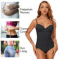 🏆 Last Day Special Price £9.77 !Shapewear Bodysuit with Bra | Ruched Slimming Adjustable Waist✨