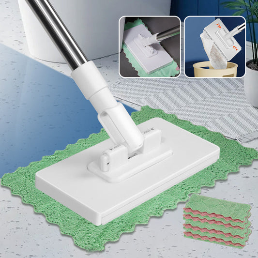 💦SPECIAL PRICE:￡8.99🔥ONLY TODAY - Ends Soon!!🧹Disposable Dust Mop with 4 Reusable Cloths