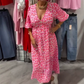 💖Summer Hot Sale: 50% OFF!!💖Women's V-Neck Printed Dress