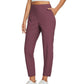 🔥LIMITED OFFER  70% OFF🏆Women’s Fitted High-Waisted Zip-Pocket Trousers👖Lightweight, Breathable, Soft 26"/27" Ankle Pants with Zipper Pockets