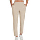 🔥LIMITED OFFER  70% OFF🏆Women’s Fitted High-Waisted Zip-Pocket Trousers👖Lightweight, Breathable, Soft 26"/27" Ankle Pants with Zipper Pockets
