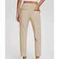 🔥LIMITED OFFER  70% OFF🏆Women’s Fitted High-Waisted Zip-Pocket Trousers👖Lightweight, Breathable, Soft 26"/27" Ankle Pants with Zipper Pockets