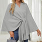 💖 Special Price £15.99🔥Last 3 Hours!!💝Women's Elegant Soft Open Front Poncho Sweater