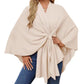 💖 Special Price £15.99🔥Last 3 Hours!!💝Women's Elegant Soft Open Front Poncho Sweater