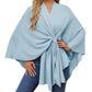💖 Special Price £15.99🔥Last 3 Hours!!💝Women's Elegant Soft Open Front Poncho Sweater