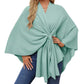 💖 Special Price £15.99🔥Last 3 Hours!!💝Women's Elegant Soft Open Front Poncho Sweater