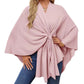 💖 Special Price £15.99🔥Last 3 Hours!!💝Women's Elegant Soft Open Front Poncho Sweater