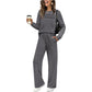 🥳2026 HOT SALE🥳💞50K+ SOLD!✨Women's Crew Neck Top & Drawstring Pants Set