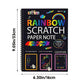 🎅Christmas Gift Idea 50%OFF🎨Creative Rainbow Scratch Art Notebook
