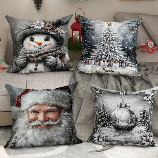 🎅Christmas Sale-Buy 1 Get 1 Free!!🎁Christmas Throw Pillow Cover