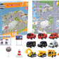 🎄Christmas Pre Sale 50%OFF🎁🚗Kids Advent Calendar for Boys: Alloy Construction Engineering Vehicle Toy Sets
