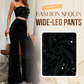 🔥Best Christmas Sale-Up to 70% OFF🎅Women’s Fashion Sequin Wide-Leg Pants💃