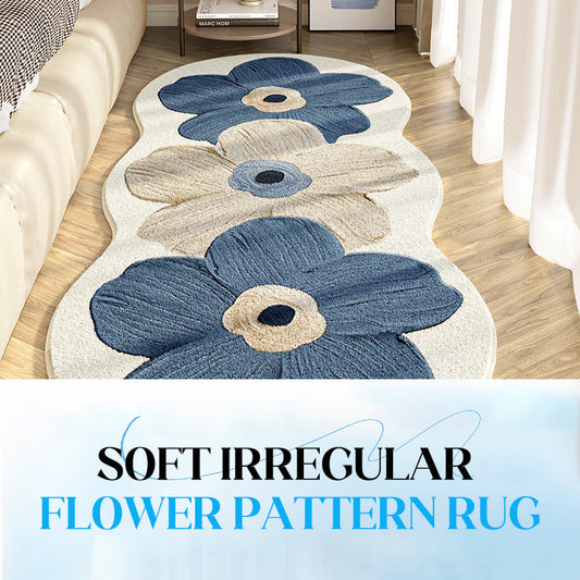 🎅Christmas Special Deals £9.99!!⚡50K+ SOLD!🎁Soft Irregular Flower Pattern Rug
