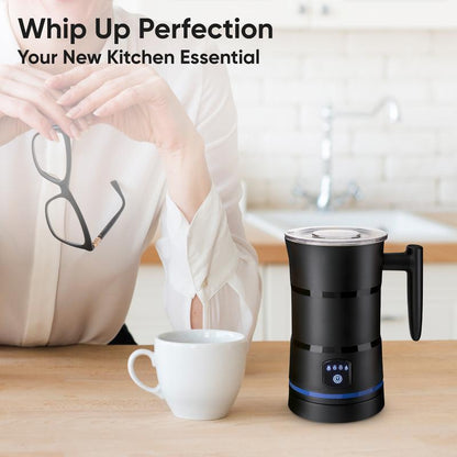 🎅LAST DAY PROMOTION 50% OFF🎁4-in-1 Electric Milk Frother & Heater | Barista-Style Coffee at Home☕
