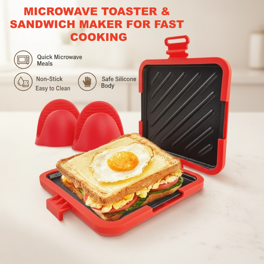 🔥2026 New Arrivals: ￡14.99 for a Limited Time!🔥Microwave Toaster & Sandwich Maker For Fast Cooking
