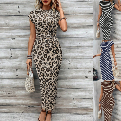 🔥LAST DAY SALE - ONLY £12.99!!⚡50K+ SOLD!💃Women's Elegant Tie Waist Dress