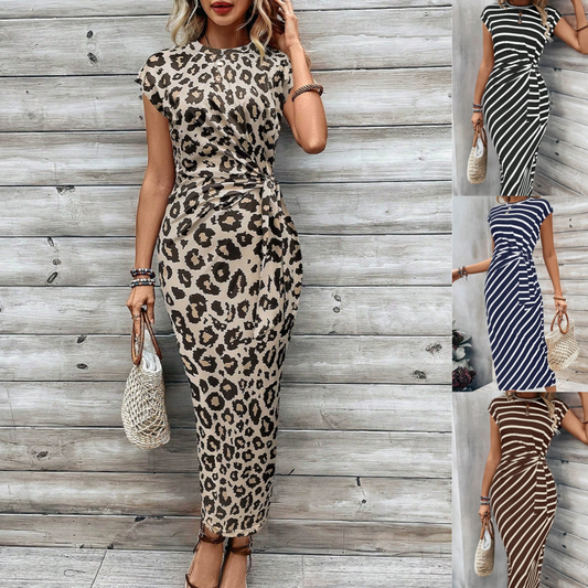 🔥LAST DAY SALE - ONLY £12.99!!⚡50K+ SOLD!💃Women's Elegant Tie Waist Dress