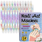 🥳2026 HOT SALE £9.99!!🥳💞50K+ SOLD!✨🎨Dual‑Tip Nail Art Pens – Quick‑dry, no UV lamp. Fine & brush tips. 12/24 vibrant colors. Easy DIY at home. No smudges, just art! 💅🖌️
