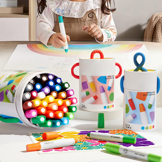 🔥Last Day Special Deals £9.99!!⚡50K+ SOLD!🎁Washable Quick Drying Non-Toxic Oil Pastels Set