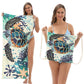 🏖️Summer Hot Sale - ONLY ￡10.99!!⚡50K+ SOLD!🌞🌊2-in-1 Printed Beach Towel Backpack