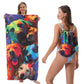 🏖️Summer Hot Sale - ONLY ￡10.99!!⚡50K+ SOLD!🌞🌊2-in-1 Printed Beach Towel Backpack