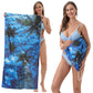 🏖️Summer Hot Sale - ONLY ￡10.99!!⚡50K+ SOLD!🌞🌊2-in-1 Printed Beach Towel Backpack