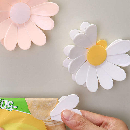 🔥LAST DAY BUY 1 GET 1 FREE!!⚡50K+ SOLD!🌸Magnetic Daisy Blossom Sealing Clip Set